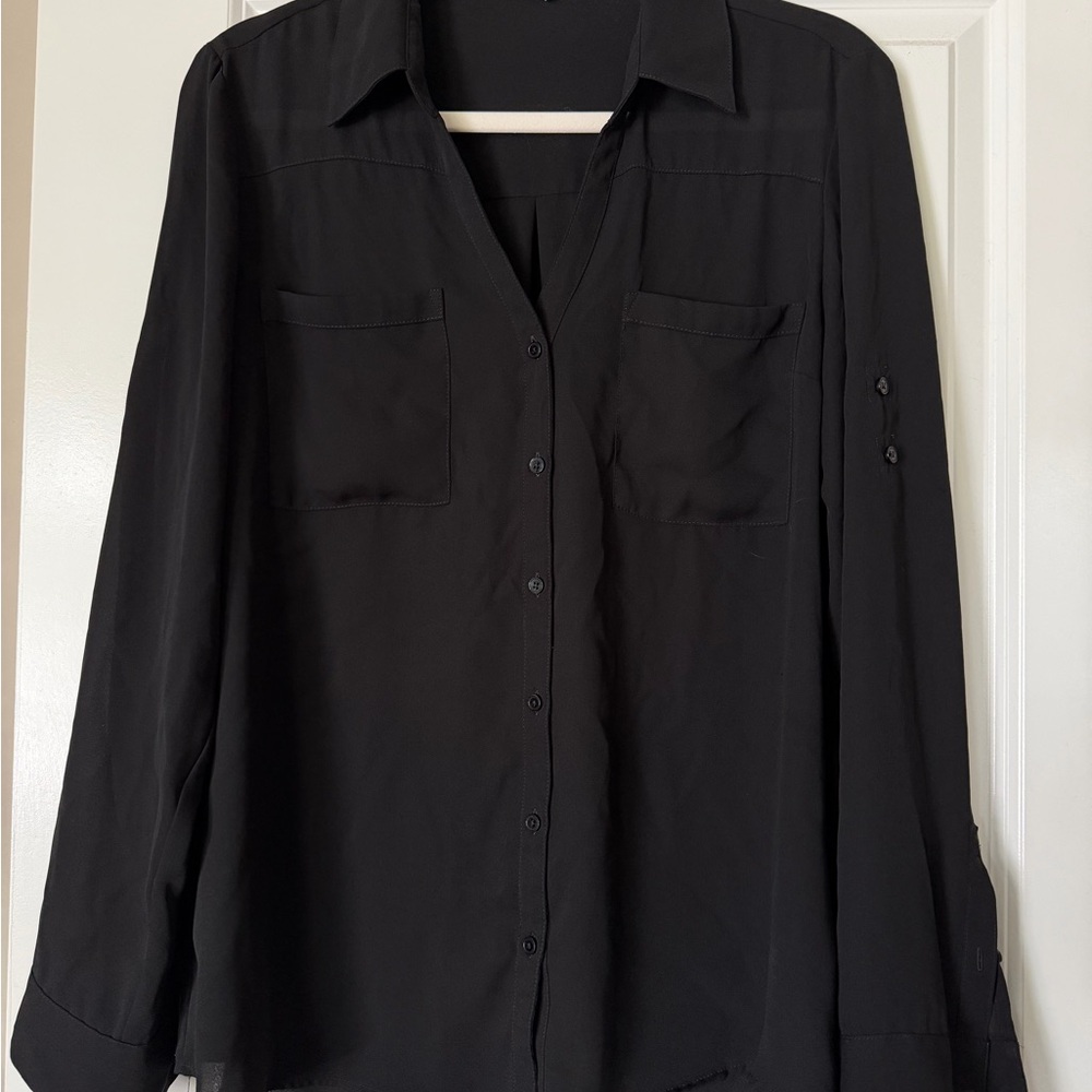 Express Classic Black Portofino Shirt